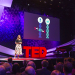 Sandra speaking at Ted conference about the power of bioluminescence_Glowinspi